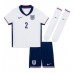 Echipament fotbal Anglia Kyle Walker #2 Tricou Acasa European 2024 pentru copii maneca scurta (+ Pantaloni scurti)